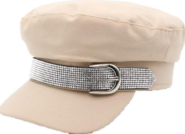 Topi Newsboy Dengan Aksen Berlian